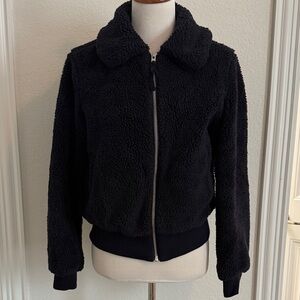 Women's Navy Teddy Jacket